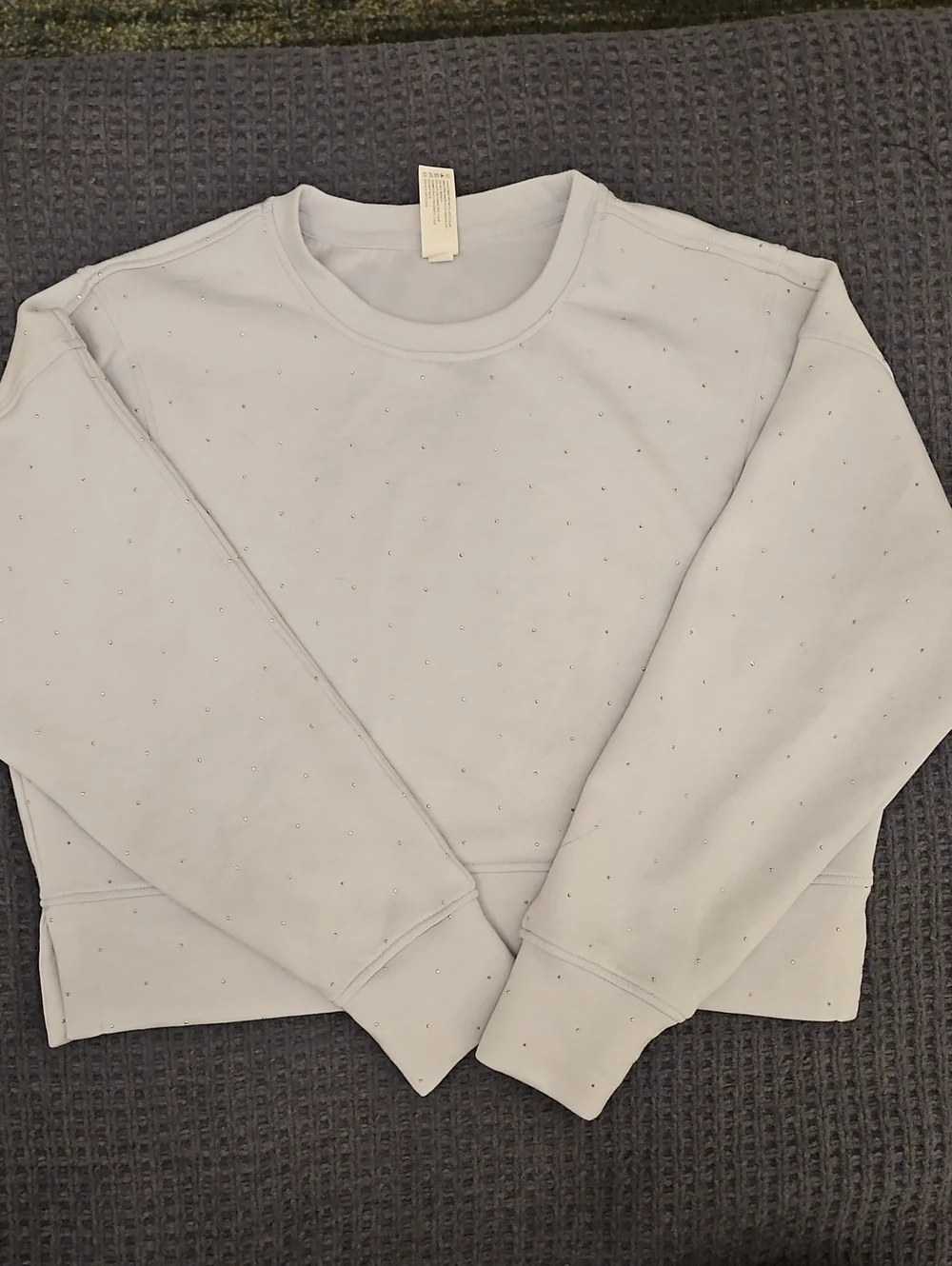 Yogalicious Light Purple Crewneck Sweatshirt with Subtle Dots That Sparkle!